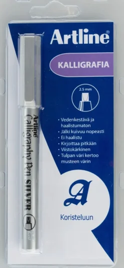 Artline Toimistotarvikkeet>Kalligrafiakyna 2,5Mm Hopea