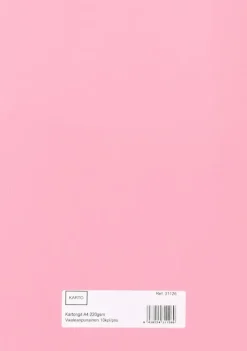 Karto Askartelutarvikkeet<Askartelunki A4 220 Gsm Vaalean Punainen 10 Ark/Pss