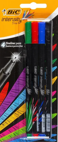BiC Toimistotarvikkeet>Intensity Perusvarit 4Kpl Fineliner