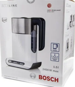Bosch Kahvi Ja Tee<Vedenkeitin Styline Twk8611P Valkoinen
