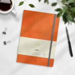 Burde Kalenterit></noscript>Kalenteri 2024 Business Forma Deluxe Oranssi