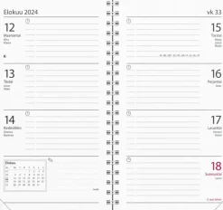 Burde Kalenterit>Kalenteri 2024 Master Musta Muovikansi