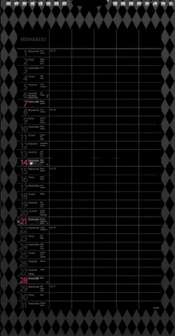 Burde Kalenterit>Perhekalenteri 2024 Perhekalenteri Moderni Paperitaskulla
