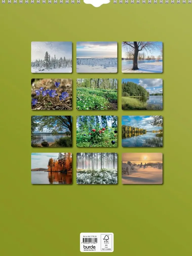 Burde Kalenterit>Seinakalenteri 2024 Luonto