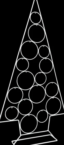 Carrefour Sesonkijuhlatarvikkeet>Poytakoriste Metallikuusi 80 Cm