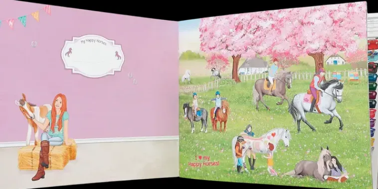 Creative Studio Askartelutarvikkeet<Create Your Happy Horses Tarrakirja