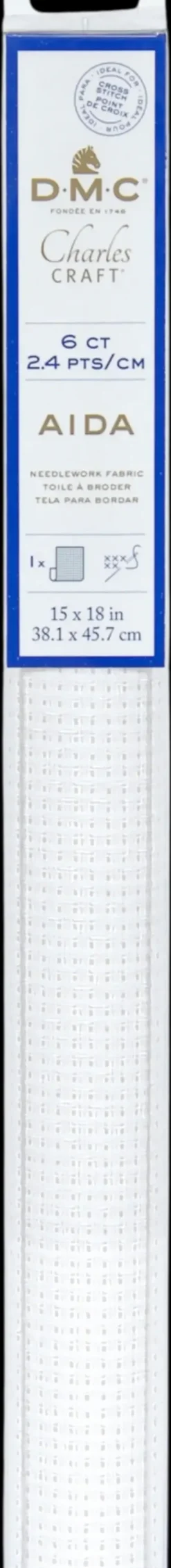 DMC Käsityötarvikkeet>Tuftauskangas Aida 2,4 Valmispala Tuftaukseen 38,1X45,7 Cm