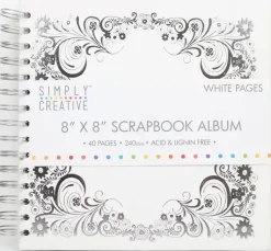 Dovecraft Askartelutarvikkeet<Simply Creative Leikekirja Valkoisilla Valilehdilla