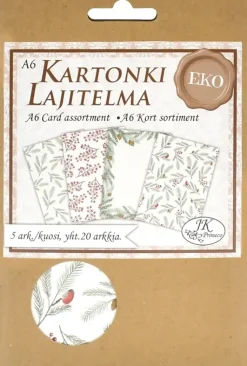 J.K. Primeco Askartelutarvikkeet>Eko A6 Kartonkilajitelma Havu 20Ark