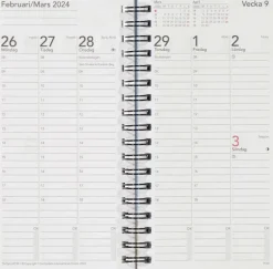 TimeSystem Kalenterit>Fickkalender Time System Minne Arspaket 2024