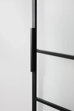 Habo Säilytyskalusteet<Ovi Square 900X2133X28 Musta /Lasi