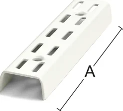 Habo Säilytyskalusteet<Seinakisko 612 50Cm Valkoinen