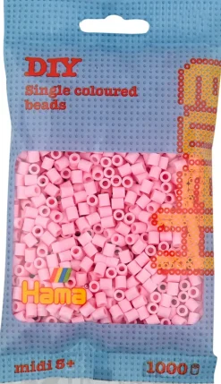 Hama Askartelutarvikkeet<Midi Silityshelmet Pussissa, 1000 Kpl, Pastelli Roosa