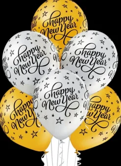 Ei merkkiä Sesonkijuhlatarvikkeet>Happy New Year Ilmapallo, 6 Kpl
