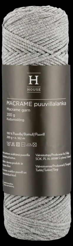 House Käsityötarvikkeet>Lanka Macrame Puuvilla 212147 200 G