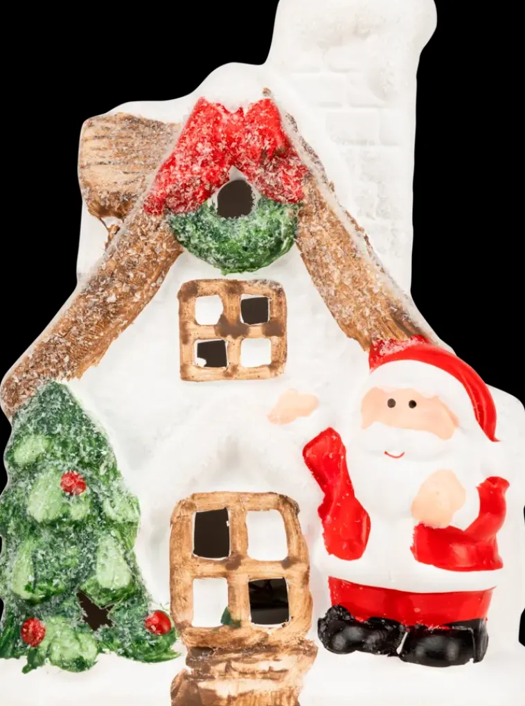 House Sesonkijuhlatarvikkeet>Poytakoriste Led-Valoilla Joulutalo