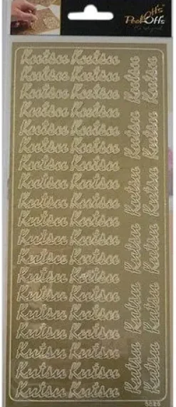 J.K. Primeco Askartelutarvikkeet>Aariviivatarra Kutsu Kulta