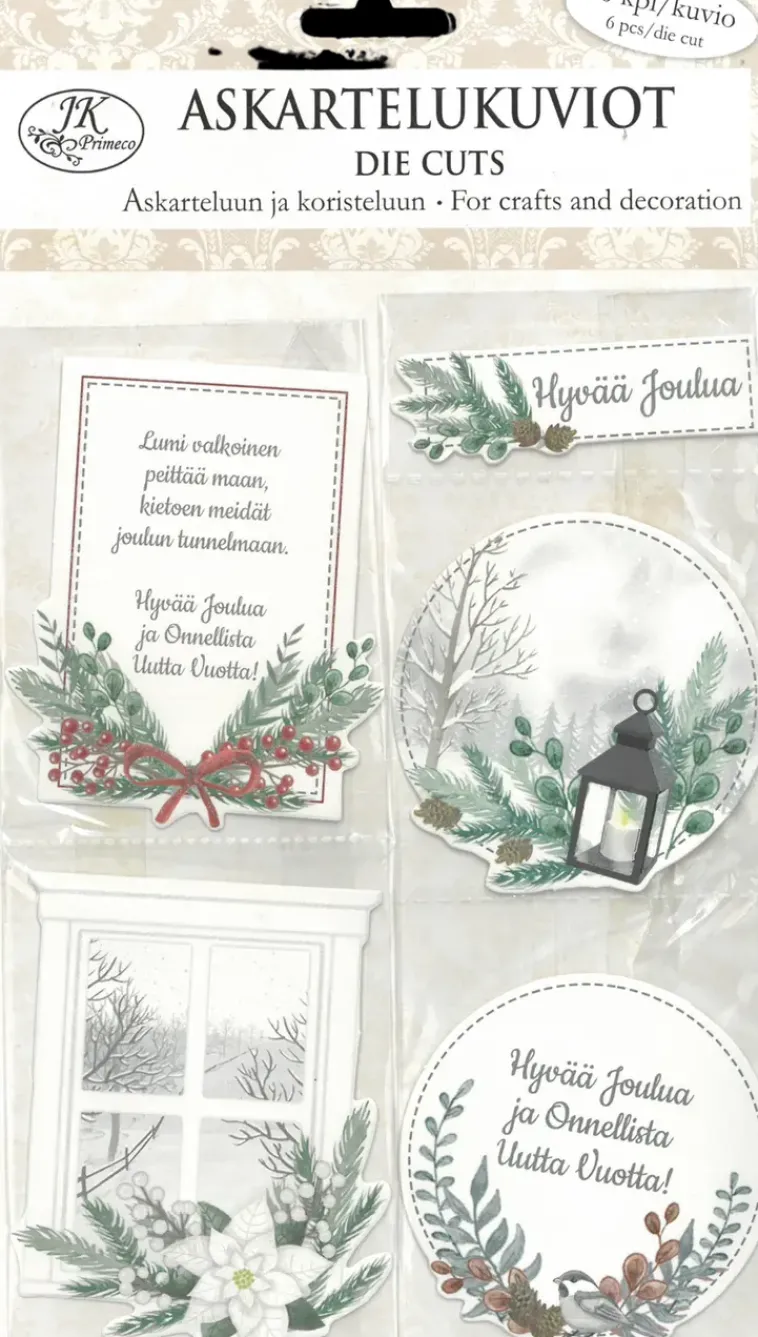 J.K. Primeco Askartelutarvikkeet<Askartelukuvio Koristehavut Ja Tekstit