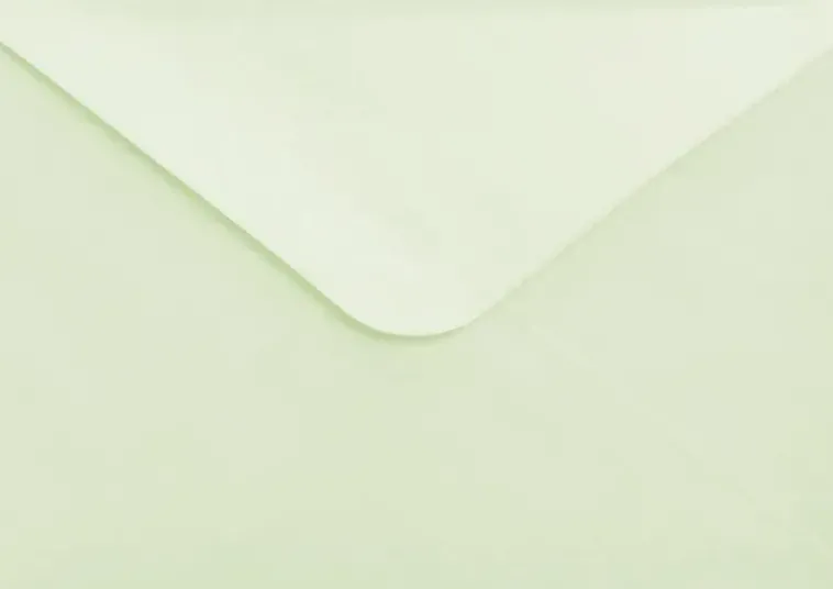 J.K. Primeco Askartelutarvikkeet<Helmiaiskirjekuori C6 Vaaleanvihrea 10Kpl