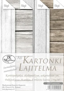 J.K. Primeco Askartelutarvikkeet>Kartonkilajitelma A6 Lautaseina 20Ark