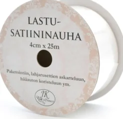 J.K. Primeco Askartelutarvikkeet<Lastusatiininauha Valkoinen 4Cm X 25M