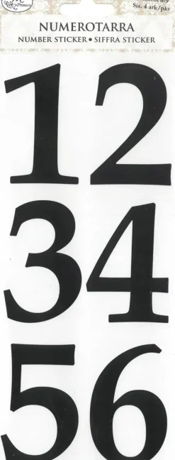 J.K. Primeco Askartelutarvikkeet<Numerotarra Iso 4Ark