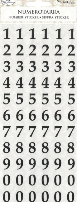 J.K. Primeco Askartelutarvikkeet<Numerotarra Pieni