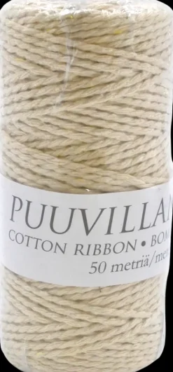 J.K. Primeco Askartelutarvikkeet<Puuvillanaru 2 Mm X 50 M Natur