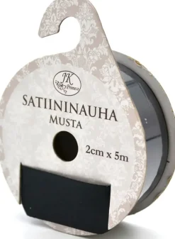 J.K. Primeco Askartelutarvikkeet<Satiininauha 2Cm X 5M Musta