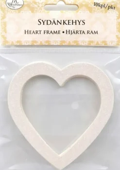 J.K. Primeco Askartelutarvikkeet<Sydankehys Glitter Valkoinen 10Kpl/Pkt