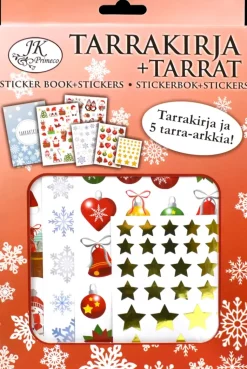 J.K. Primeco Askartelutarvikkeet<Tarrakirja+Tarrat Joulu