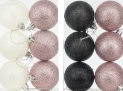 NNX Sesonkijuhlatarvikkeet>Joulupallo 6 Cm Glitter 6 Kpl