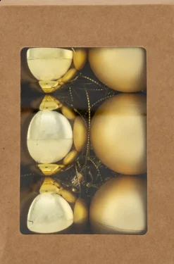 NNX Sesonkijuhlatarvikkeet>Joulupallo Kulta 5 Cm 12 Kpl