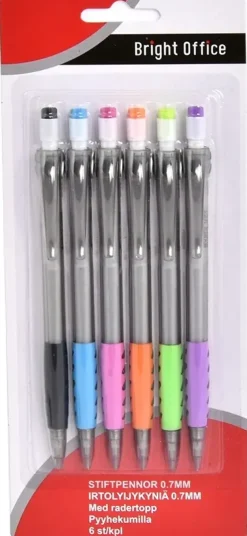 Karto Toimistotarvikkeet>Irtolyijykyna 0,7Mm Pyyhekumilla 6Kpl/Pkt