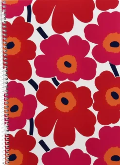 Marimekko Paperitarvikkeet>Karto Kierrevihko A5/40 Unikko Punainen