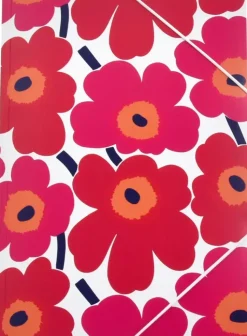 Marimekko Paperitarvikkeet>Karto Kulmalukkokansio A4 Unikko Punainen