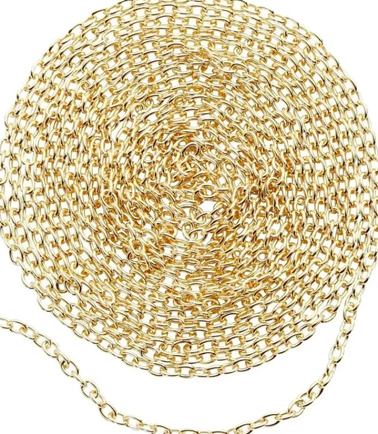 Ei merkkiä Askartelutarvikkeet>Ketju 2Mm, Kullanvarinen, 2M