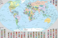 Ei merkkiä Toimistotarvikkeet>Kirjoitusalusta Maailman Kartta 590X390 Mm