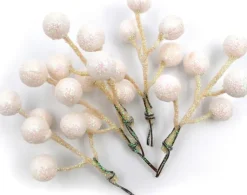J.K. Primeco Askartelutarvikkeet>Koristemarjat Valkoinen 5Kpl/Pkt