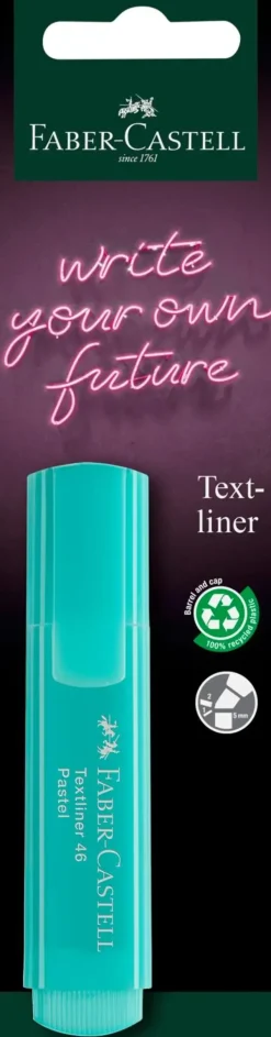 Faber-Castell Toimistotarvikkeet></noscript>Korostuskyna 46 Pastelli Pinkki,Turkoosi,Vaalean Vihrea