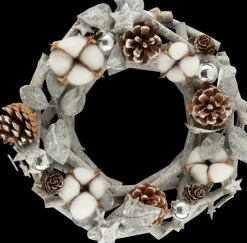 NNX Sesonkijuhlatarvikkeet>Kranssi Hopealehti