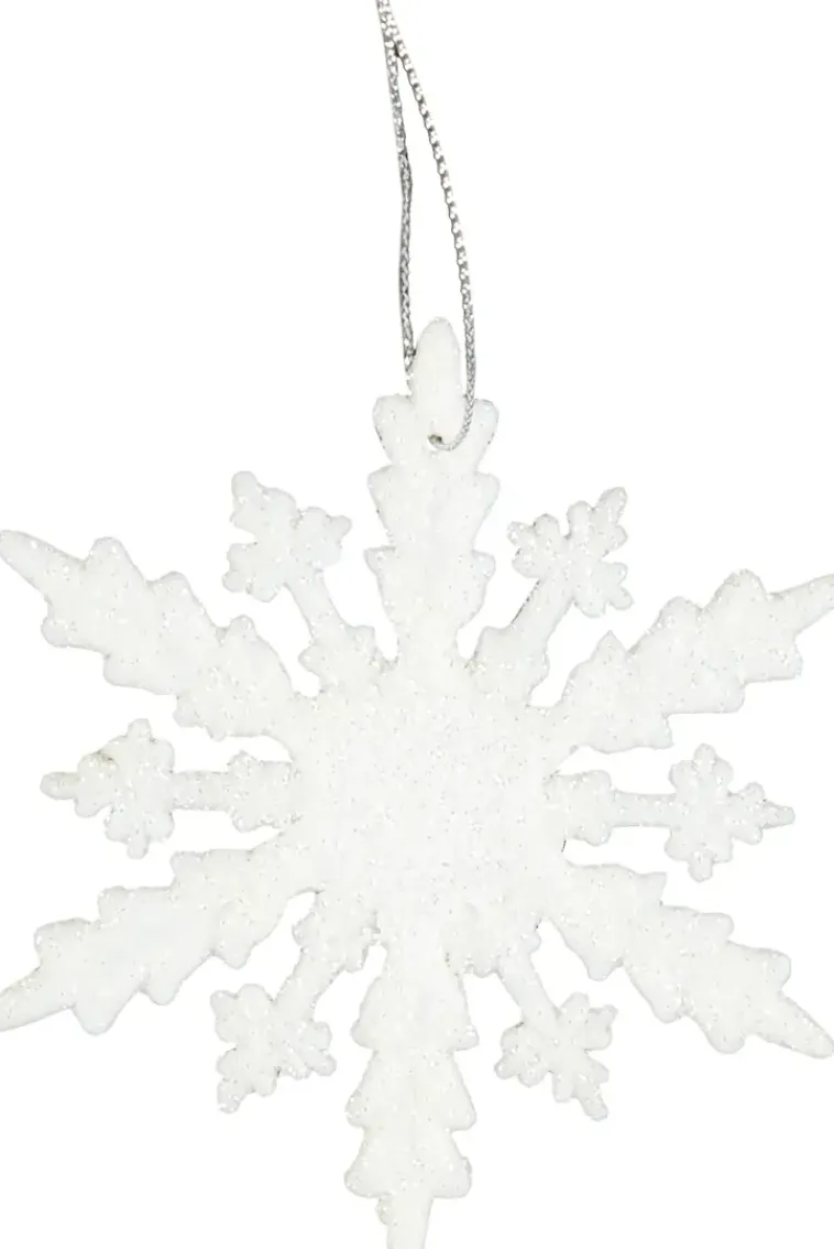 Ei merkkiä Sesonkijuhlatarvikkeet>Kuusenkoriste Lumihiutale 6 Kpl, Valkoinen