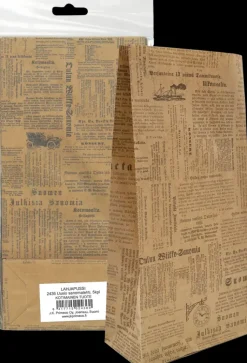 J.K. Primeco Askartelutarvikkeet>Lahjapussi Uusio Sanomalehti 5Kpl