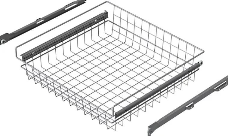 Lanka ja Muovi Säilytyskalusteet<Oy Rullakori 600 Matala 2Kpl Hopea