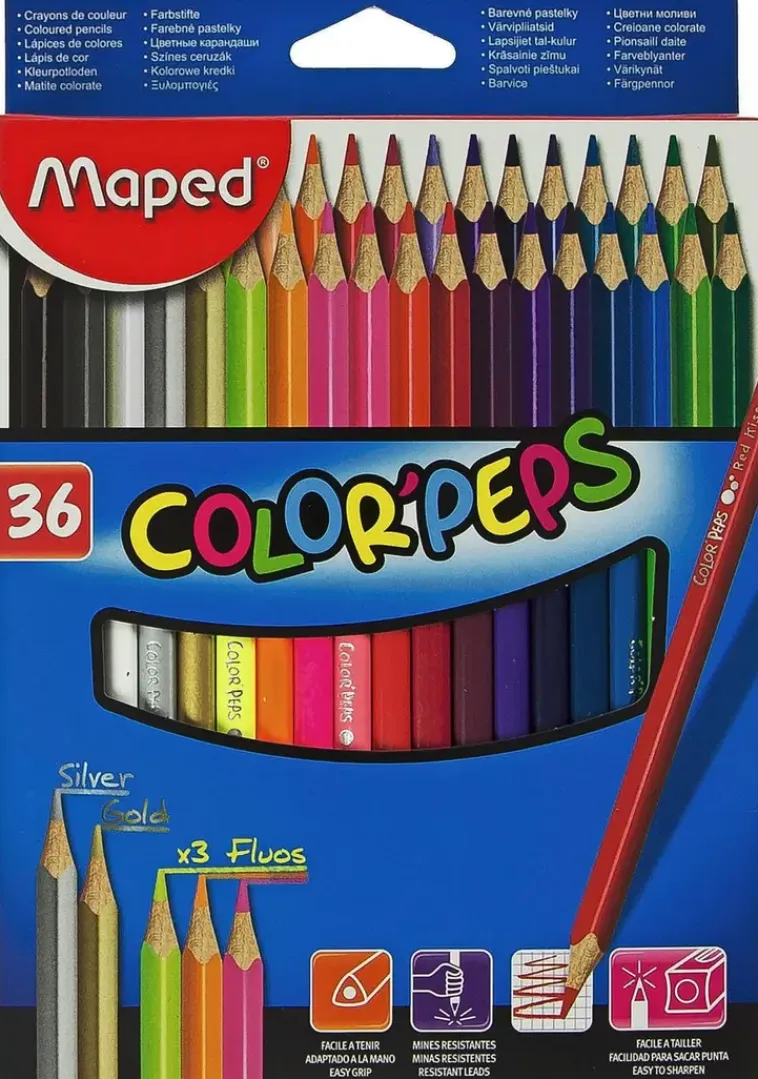 Maped Toimistotarvikkeet>Puuvarit 36Kpl