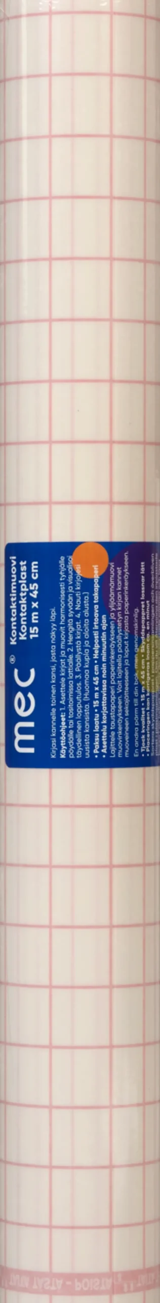 M.E.C Toimistotarvikkeet>Mec Kontaktimuovi 15 M X 45 Cm