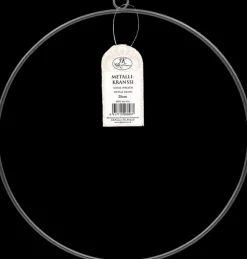 J.K. Primeco Askartelutarvikkeet>Metallikranssi Musta 25Cm