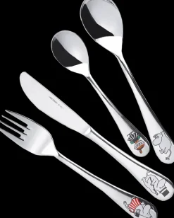 Moomin Arabia Finland Aterimet Ja Ottimet>Moomin Arabia Hackman Muumi Lasten Aterinsetti Perhe 4-Osainen