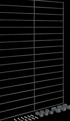 Metaltex Säilytyskalusteet<Mural Seinaritila 43X68 Cm 6 Kpl Seinakoukut Ja Ruuvit