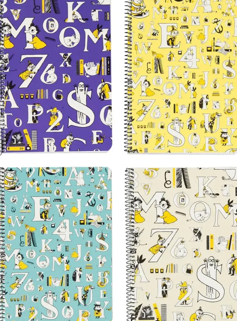 Muumi Paperitarvikkeet>Kierrevihko A5/80 7X7Mm Ruutu